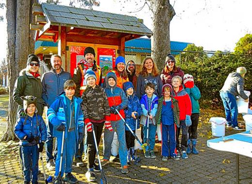 The Woodstock Elementary coed Cub Scout Pack, the childrens� parents, and other members of the community spent two hours picking up litter on December 17th in the Woodstock Neighborhood.