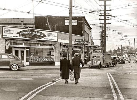For over 21 years, a century ago, Newman and Tarbell Realtors provided continuous service for residents seeking for a trustworthy realtor. This 1940 photo shows their office at the corner of S.E. Bybee Boulevard and Milwaukie Avenue in Westmoreland.