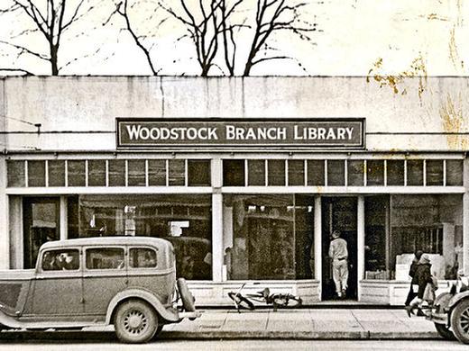 Longtime residents might remember the Woodstock Library when, for over 46 years, it was situated between 44th and 45th Avenues on S.E. Woodstock Boulevard  later the home of Woodstock Hardware, and about where the Ace Hardware store now is. By 1960, a new Woodstock Branch Library was built at its current spot at S.E. 49th Avenue and Woodstock.