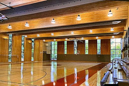 At the recent neighborhood meeting, Reed College Facilities Director Steve Yeadon proudly showed an interior image of the newly-rebuilt (and significantly stronger) campus gymnasium.