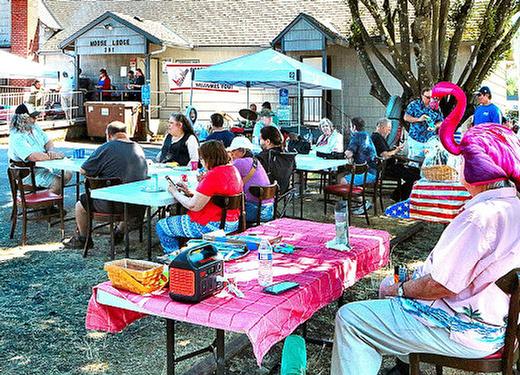 Neighbors enjoyed a fun and leisurely afternoon at the first-ever Portland Moose Lodge #291 �block party� at S.E. 52nd and Flavel Street in the Brentwood-Darlington neighborhood.